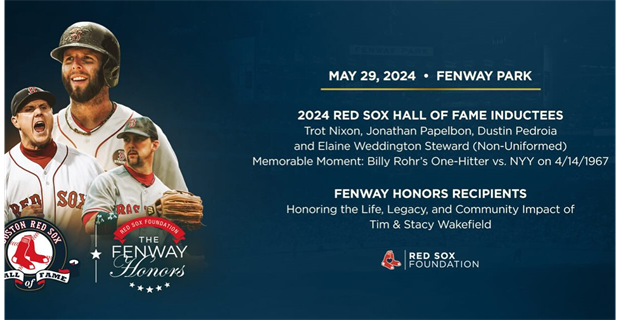 Red Sox Foundation to Honor Legacy and Community Impact of Tim and Stacy Wakefield with Fenway Honors Award
